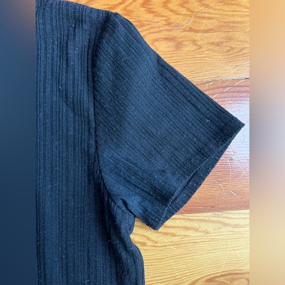 Ribbed black Vans turtleneck T-shirt - Picture 6 of 6